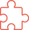 A random puzzle piece without a puzzle.